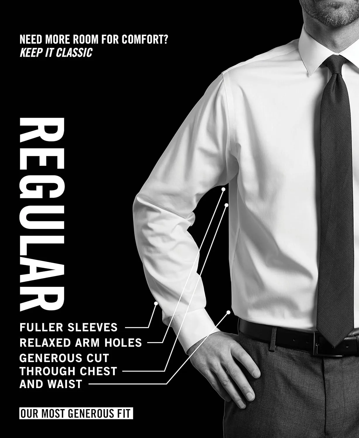 Kenneth Cole Unlisted Men's Regular Fit Solid Dress Shirt - Amazon Exclusive