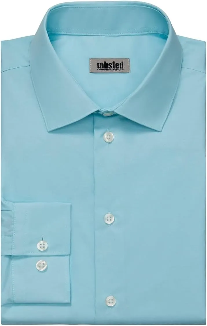 Kenneth Cole Unlisted Men's Regular Fit Solid Dress Shirt - Amazon Exclusive