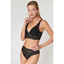 Lace Black Bralet Lingerie Set