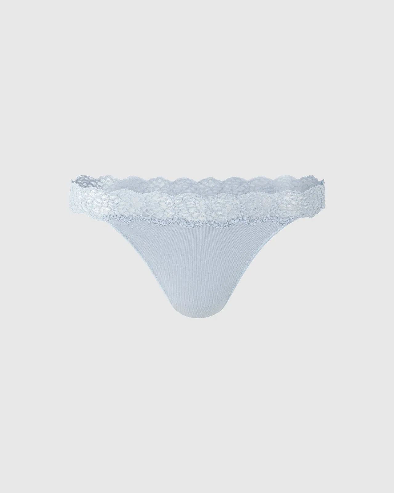 Lacy Cotton Thong