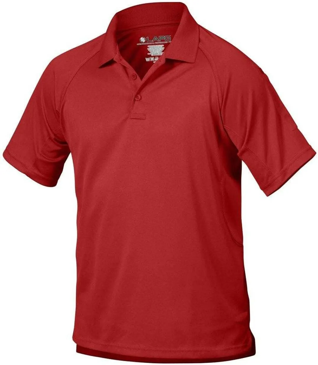 LAPG Men's Operator Tactical Performance Polo Shirt, Short Sleeve Anti-Wrinkle Lightweight Uniform Polo Shirt for Men