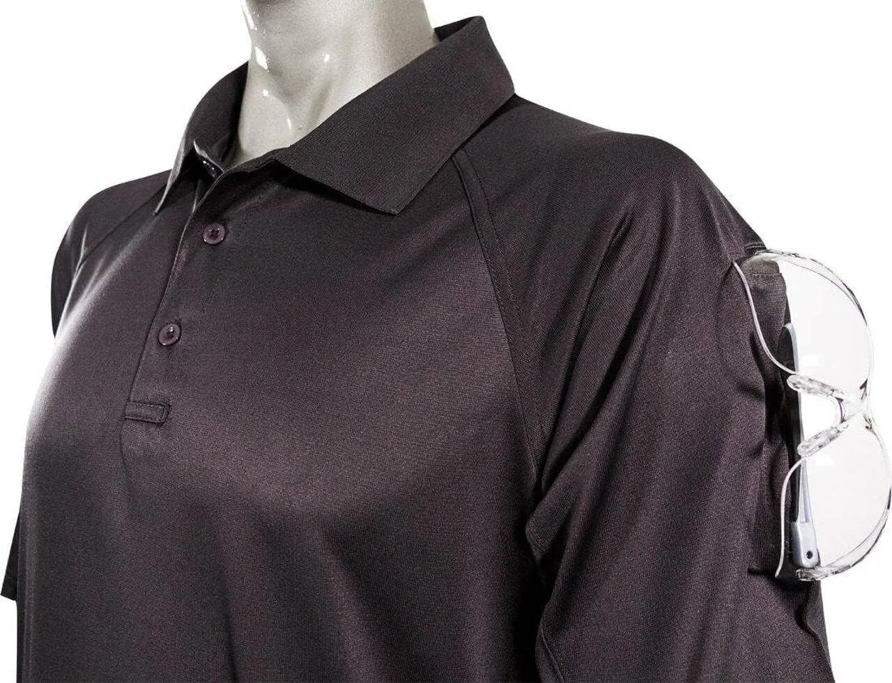LAPG Men's Operator Tactical Performance Polo Shirt, Short Sleeve Anti-Wrinkle Lightweight Uniform Polo Shirt for Men