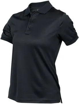 LAPG Women's Recon Jersey Short Sleeve Polo Shirt, Anti-Wrinkle Moisture Wicking Tactical Polo Shirt for Women