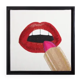 Lipstick Beaded Art