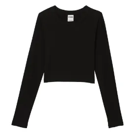 Long sleeve Victoria's Secret Pink Crop, black
