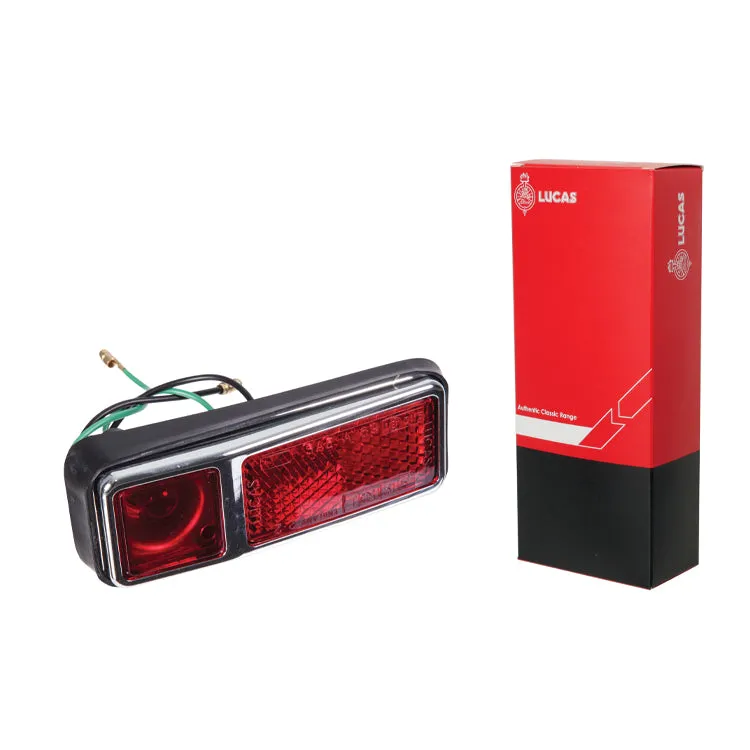 Lucas L841 red side marker light, Right Hand Side - Fitted to MG, Austin Healey, Triumph etc.