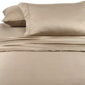Luxury 1200 TC 100% Egyptian Cotton  King Sheet Set Solid In Taupe