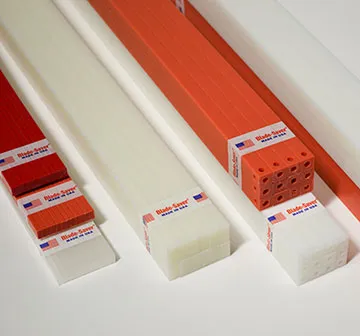 MBM, IDEAL,TRIUMPH 6550 CHECK SIZE! White Plastic Cutting Sticks - Box of 12 - 30.125x0.551x0.551