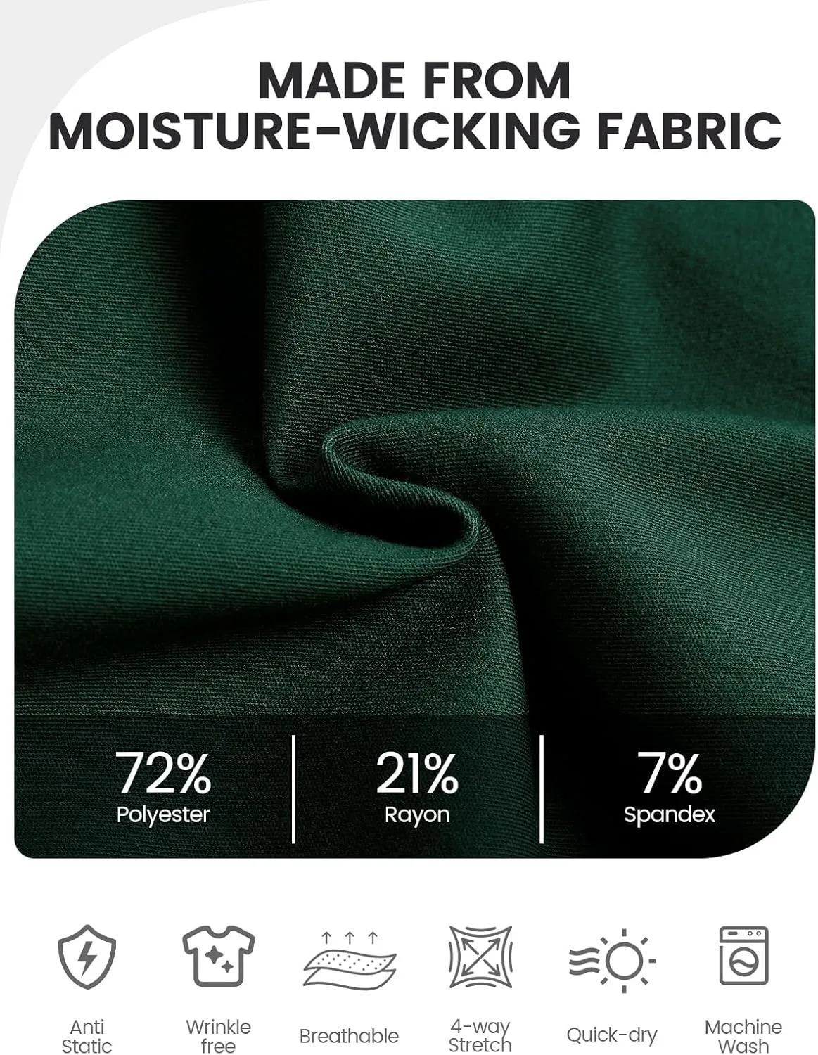 Medical Scrub Pants for Women, Jogger Pants with 6 Pockets, Soft Womens Scrubs Pant Drawstring Mid-Rise Cargo Pants