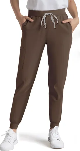 Medical Scrub Pants for Women, Jogger Pants with 6 Pockets, Soft Womens Scrubs Pant Drawstring Mid-Rise Cargo Pants