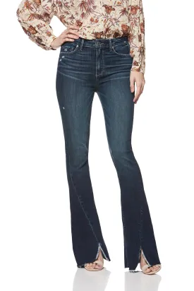 Paige Premium Denim- High Rise Lou Lou Flare Twist Casabella