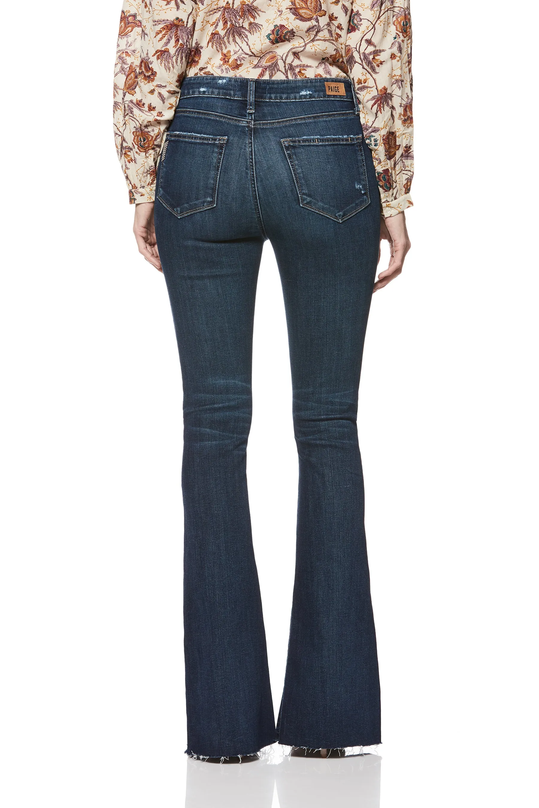 Paige Premium Denim- High Rise Lou Lou Flare Twist Casabella