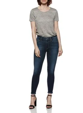 Paige Premium Denim- Hoxton Ankle w Heavy Fray Hem Tarin