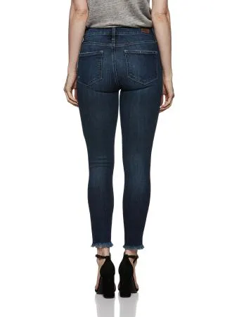 Paige Premium Denim- Hoxton Ankle w Heavy Fray Hem Tarin