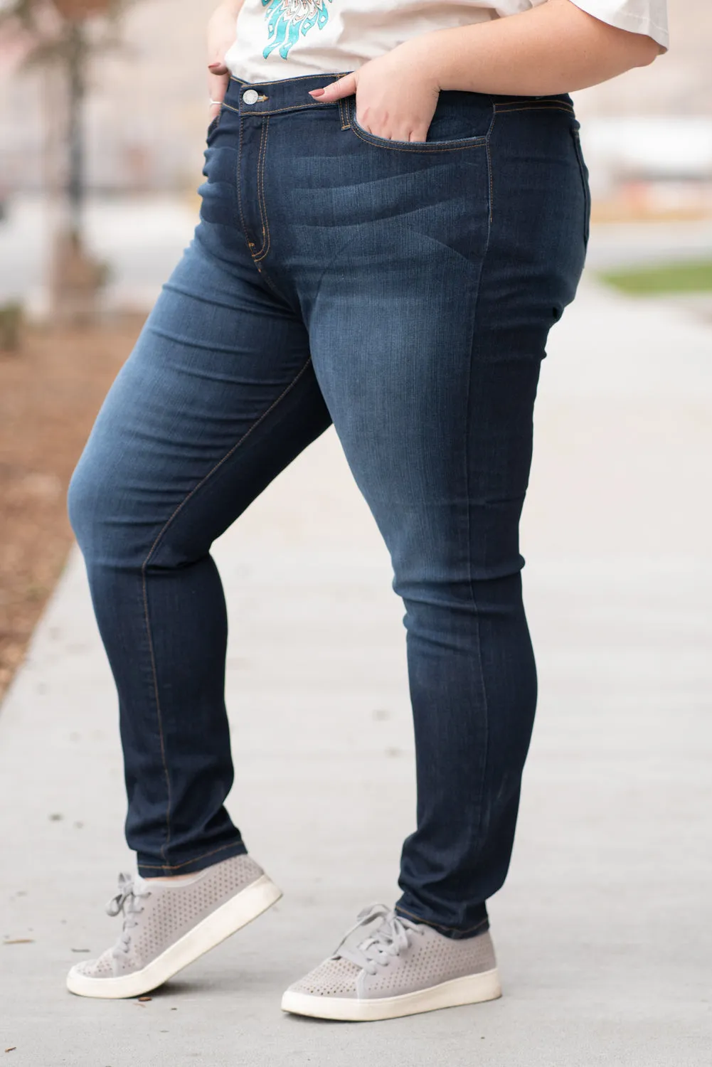 Plus Size Piper Mid Rise Skinny