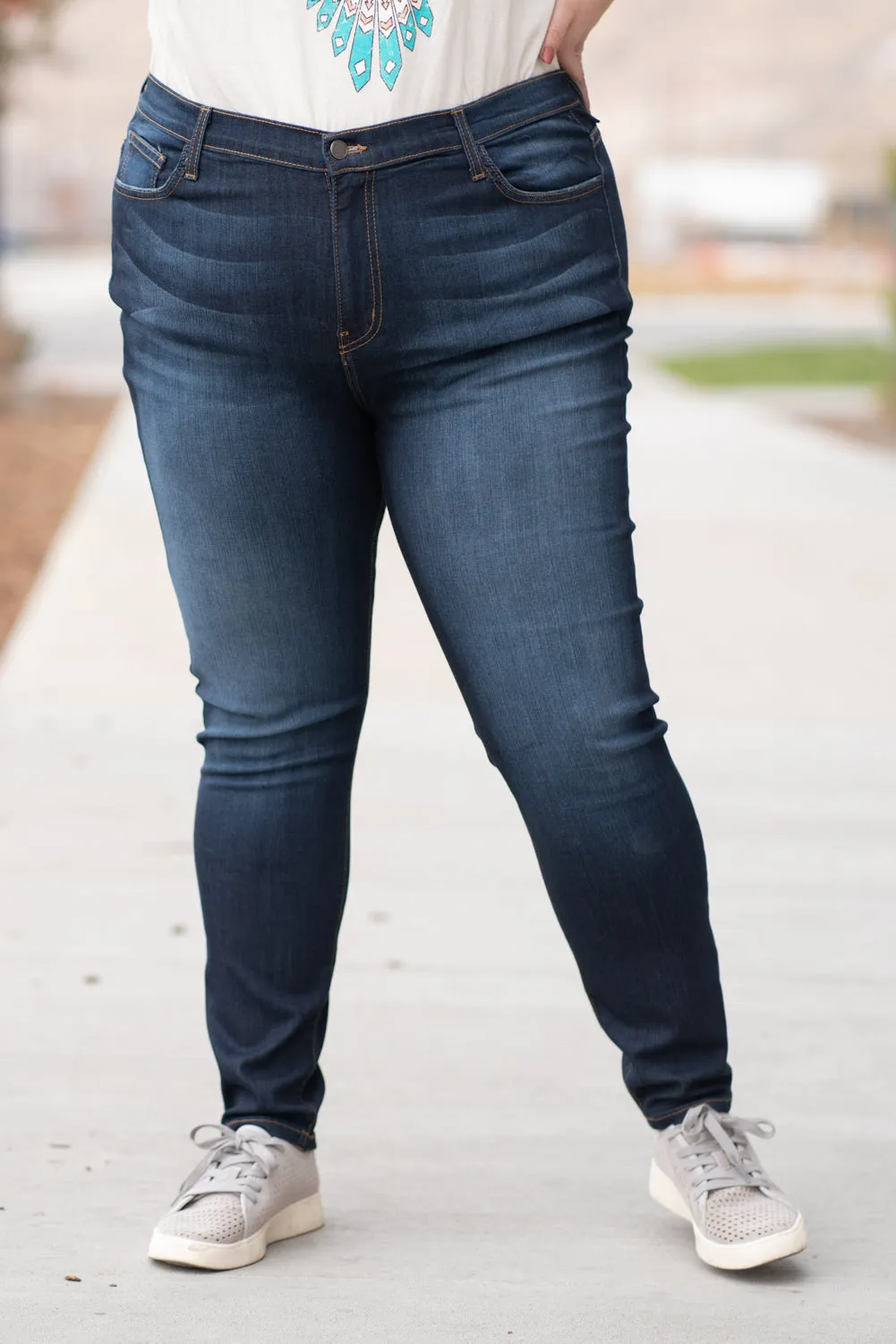 Plus Size Piper Mid Rise Skinny