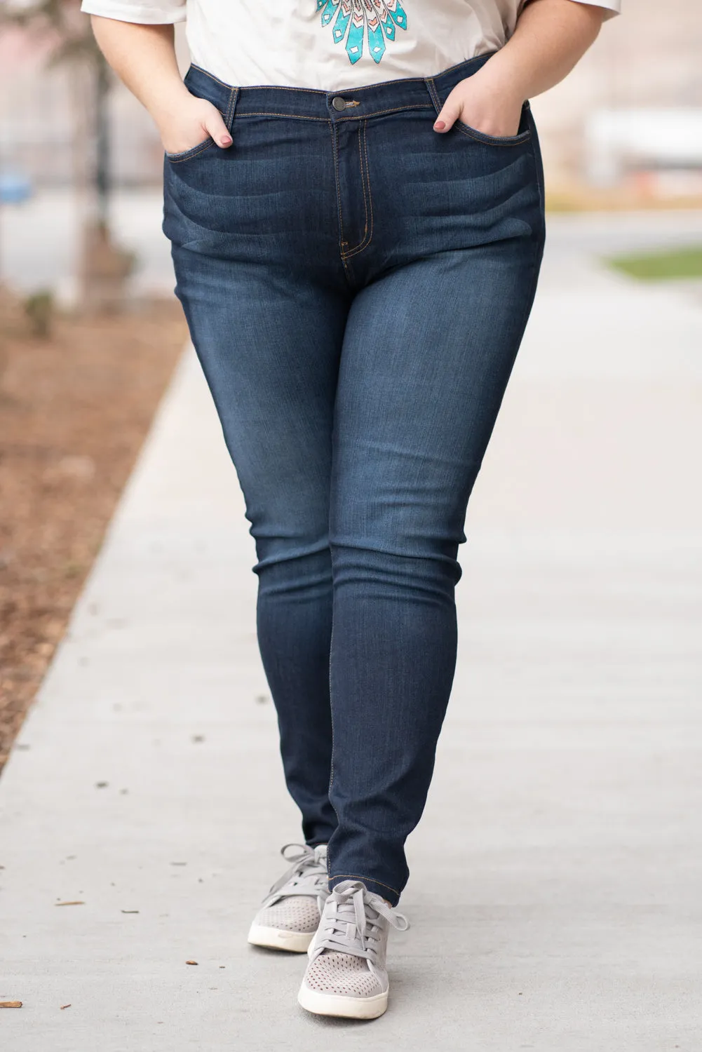 Plus Size Piper Mid Rise Skinny