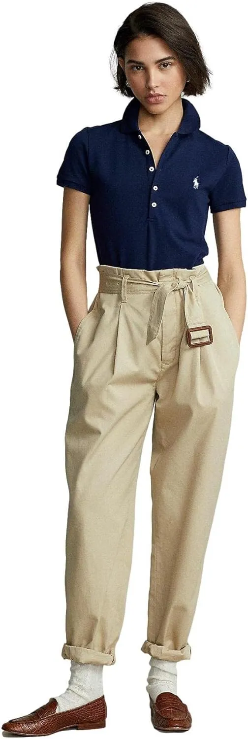 POLO RALPH LAUREN Women's Slim Fit Mesh Polo Shirt