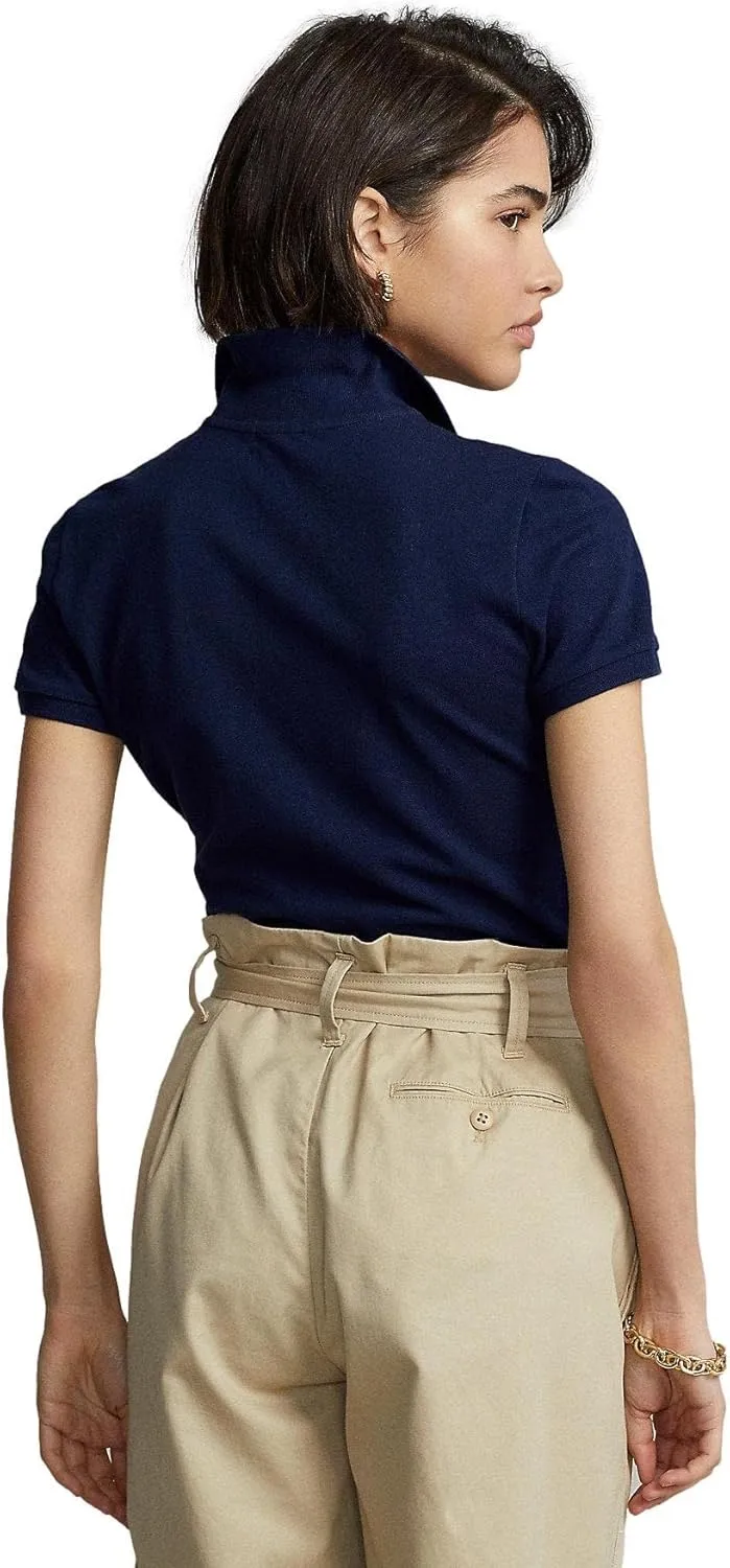 POLO RALPH LAUREN Women's Slim Fit Mesh Polo Shirt
