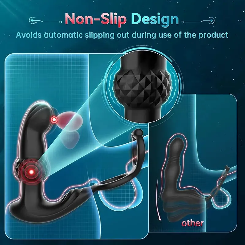 PulseMax Prostate Massager with Remote Control & Dual Motors