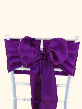 Purple Satin Sashes