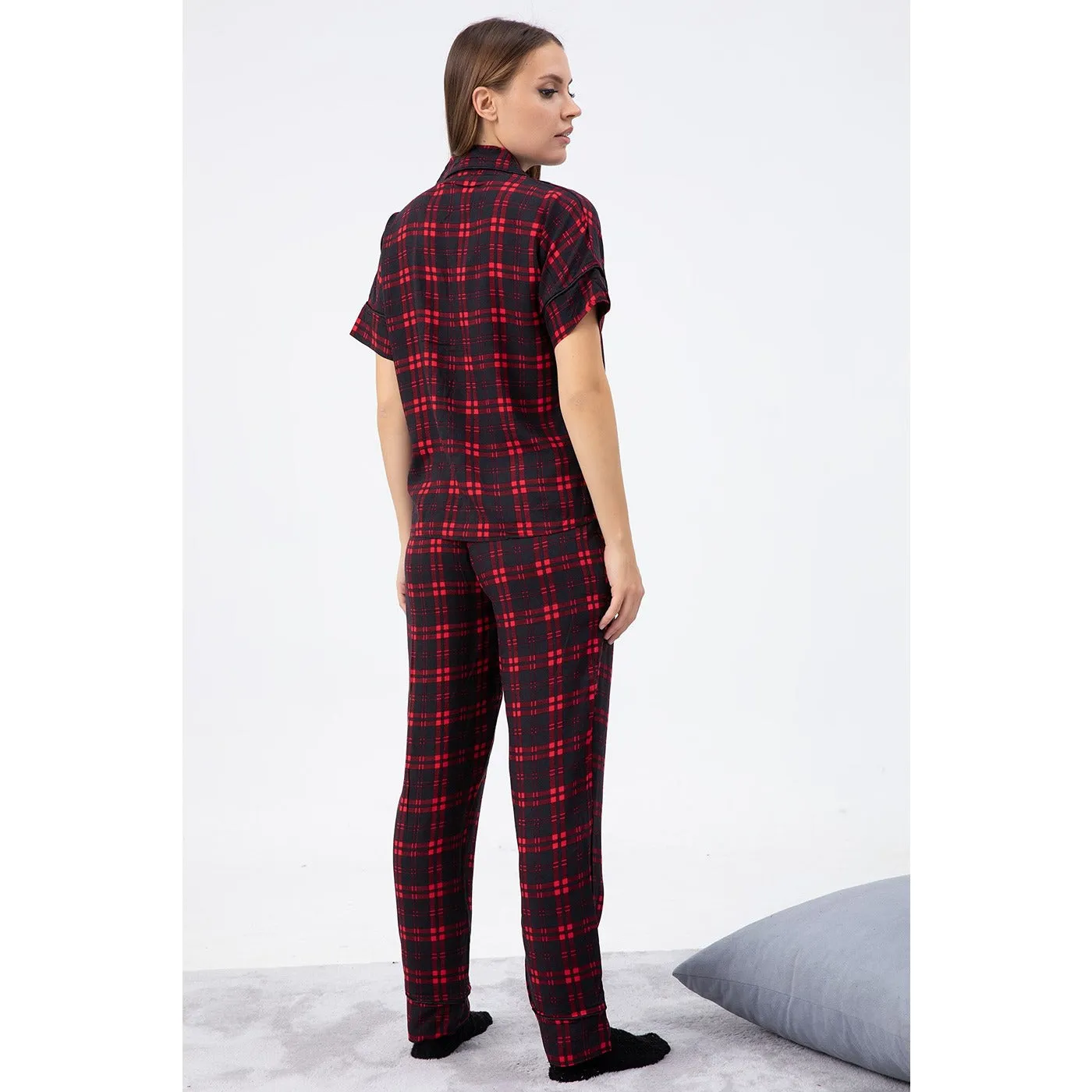 Red Check PJ Set