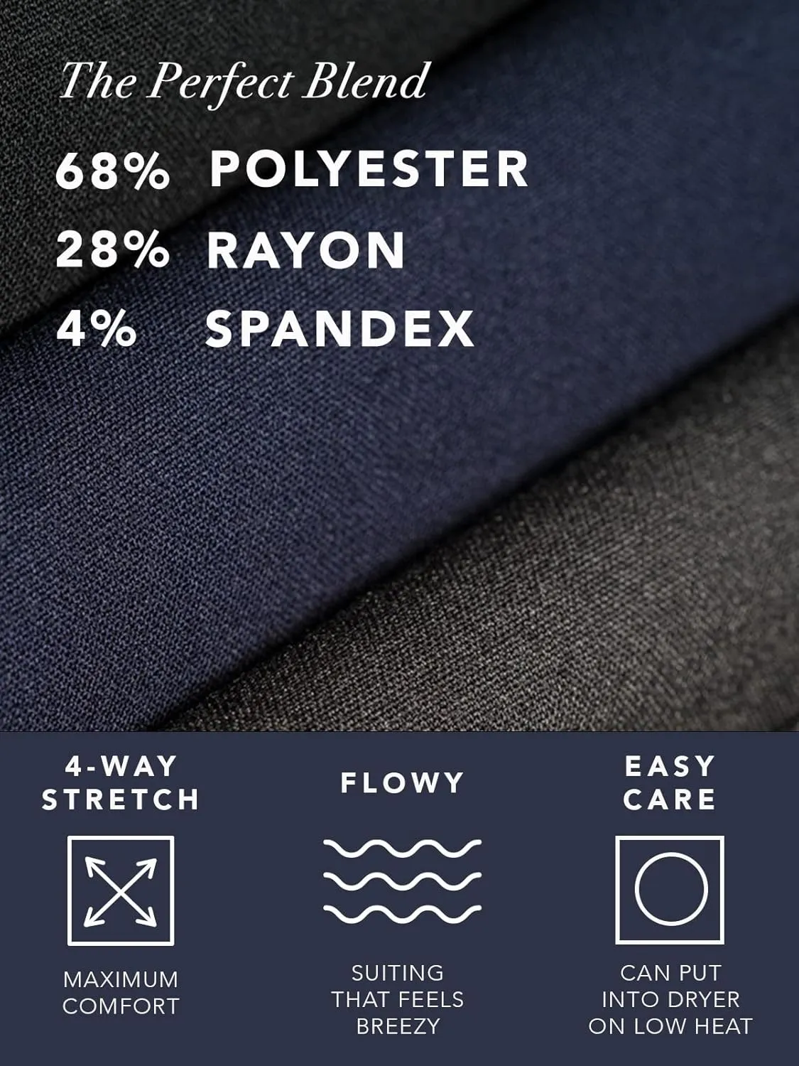 Rekucci Women's Smart Stretch Desk to Dinner Straight Leg Pant w/Zipper Closure