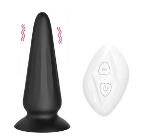 Remote Control Vibrating Butt Plug - Tapered Vaginal Anal Stimulator Prostate Massager