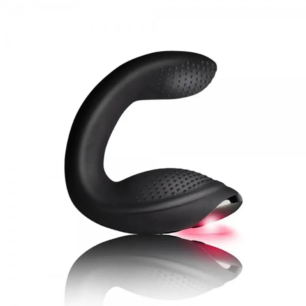 Rocks off Silicone Black Prostate Massager with Remote Control