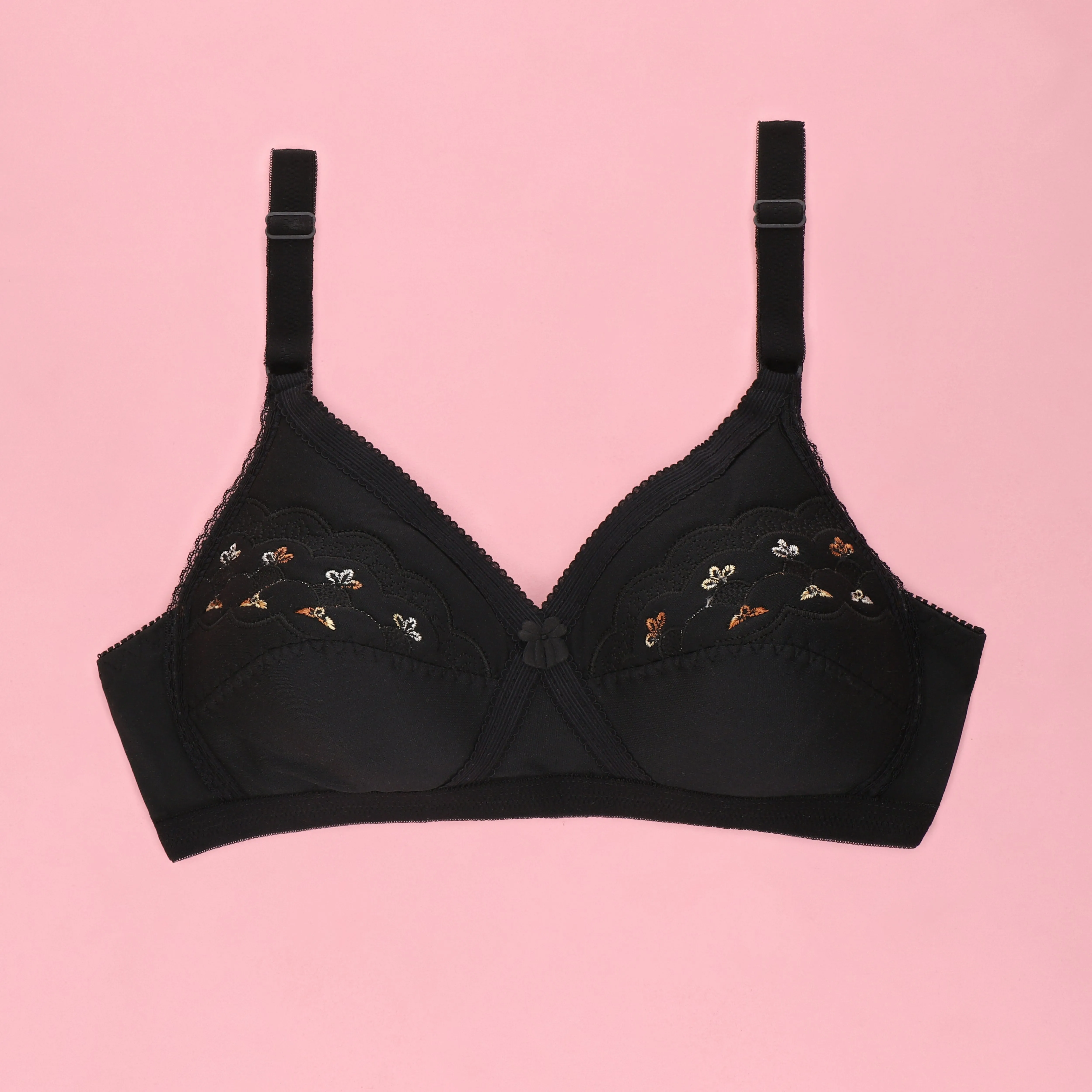 Sajiero Cross Single Padded Casual Wireless Bra