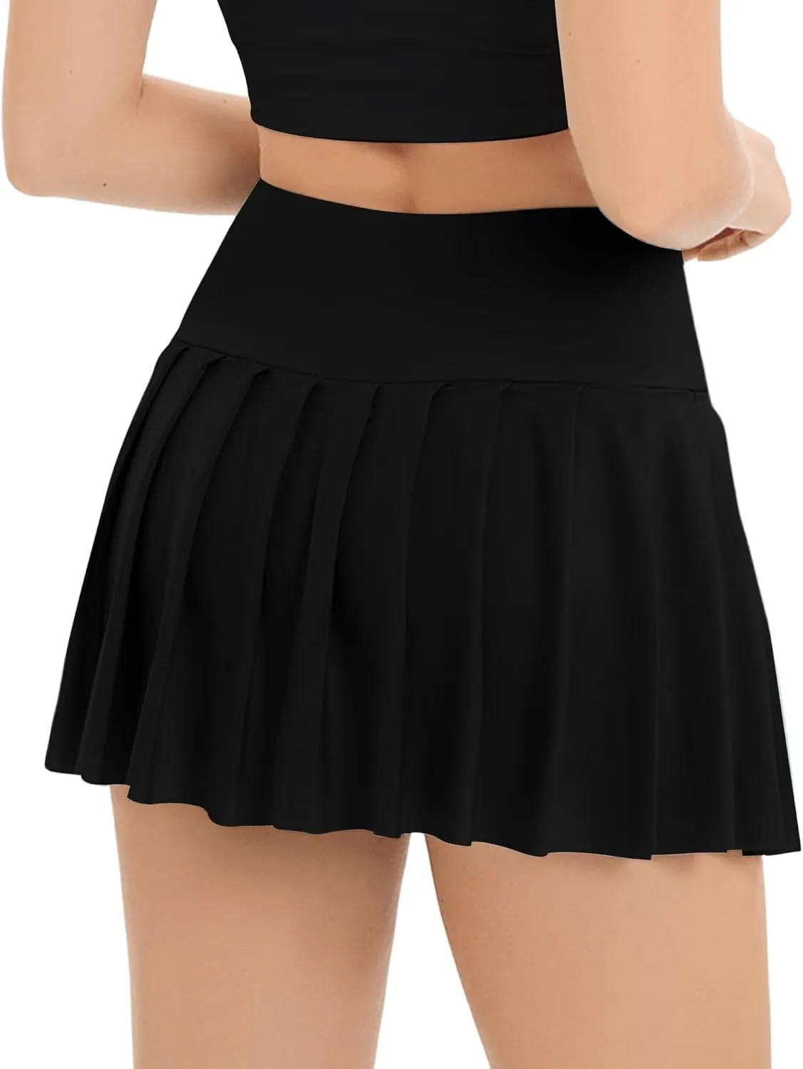 SANGTREE Tennis Skirts for Women Plaid Pleated Athletic Golf Skorts with Shorts Pockets, US XS - US XL
