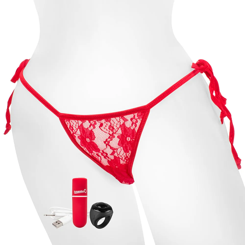 Screaming O My Secret Charged Remote Control Panty Vibrator Red