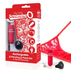 Screaming O My Secret Charged Remote Control Panty Vibrator Red