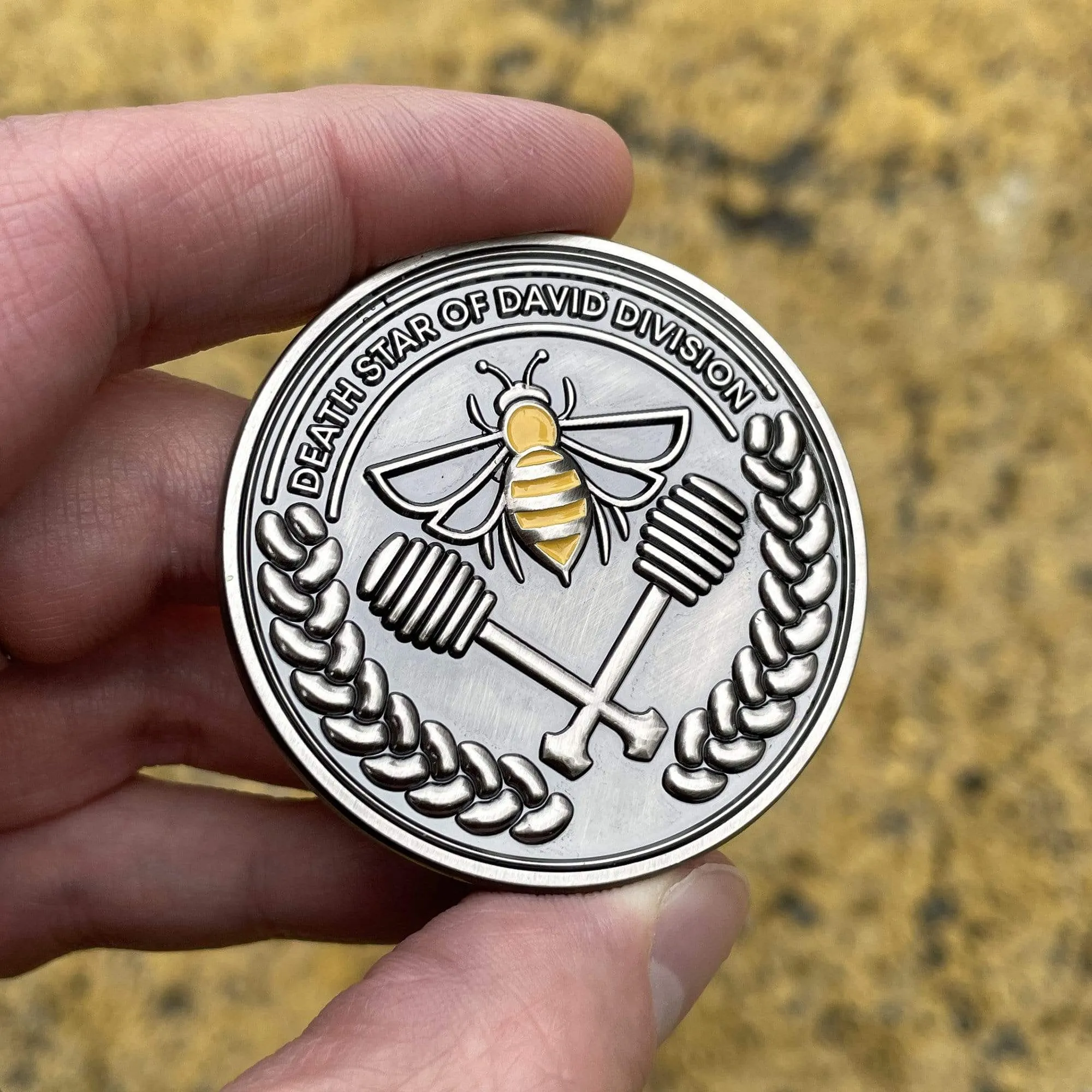 Secret Jewish Space Laser Corps Challenge Coin