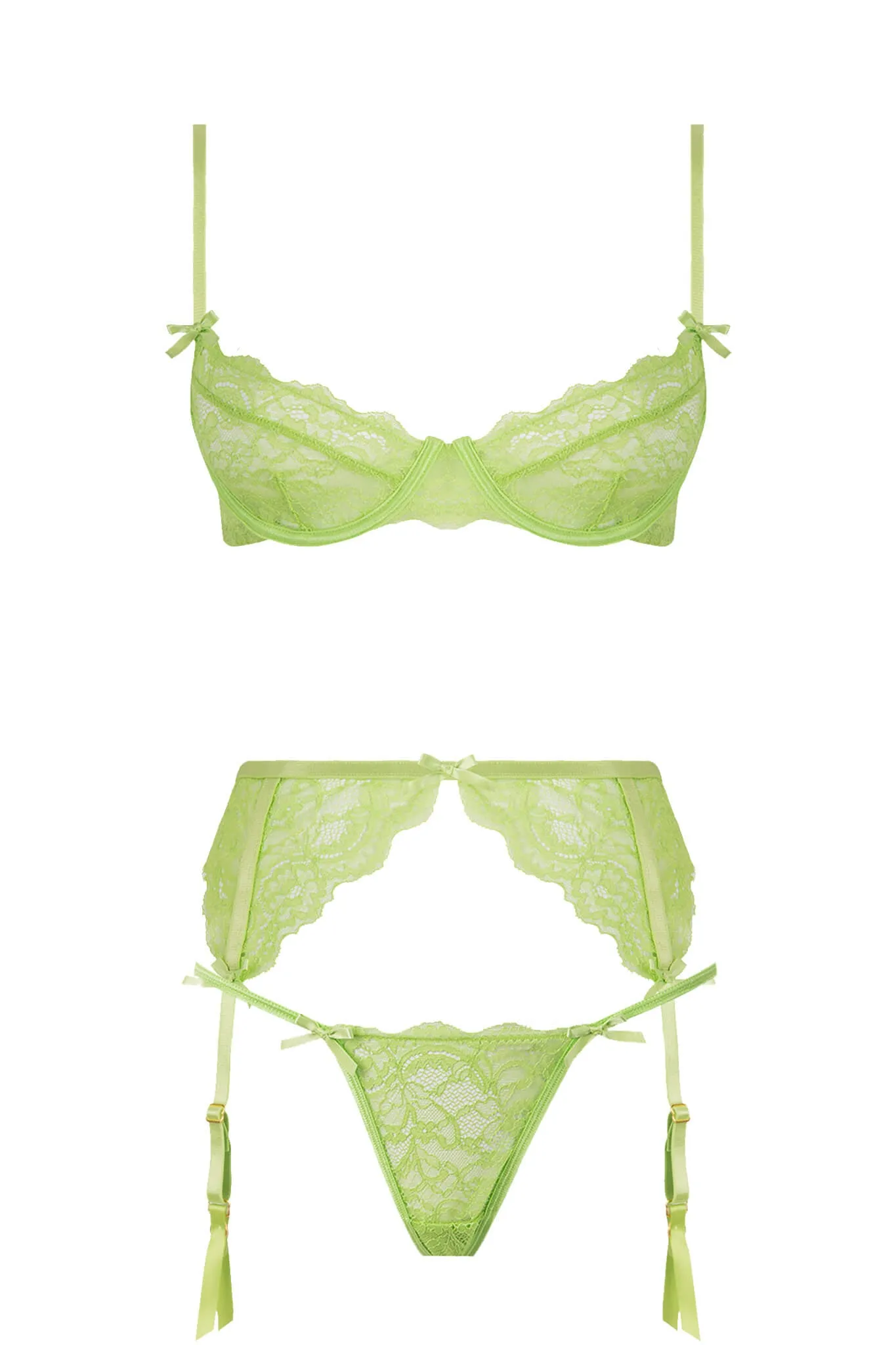 Shavon Garter Belt Set • Curve