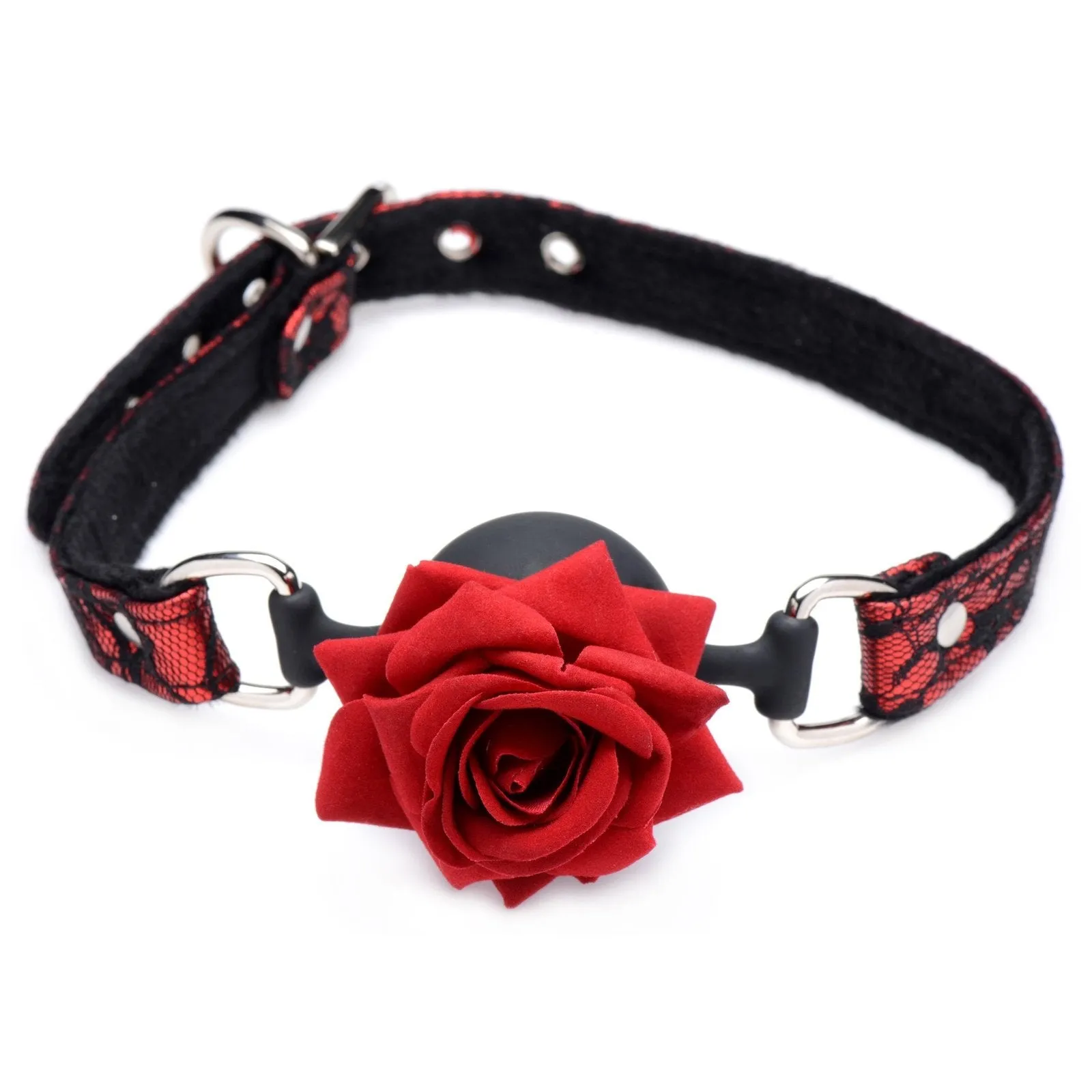 Silicone Ball Gag With Rose