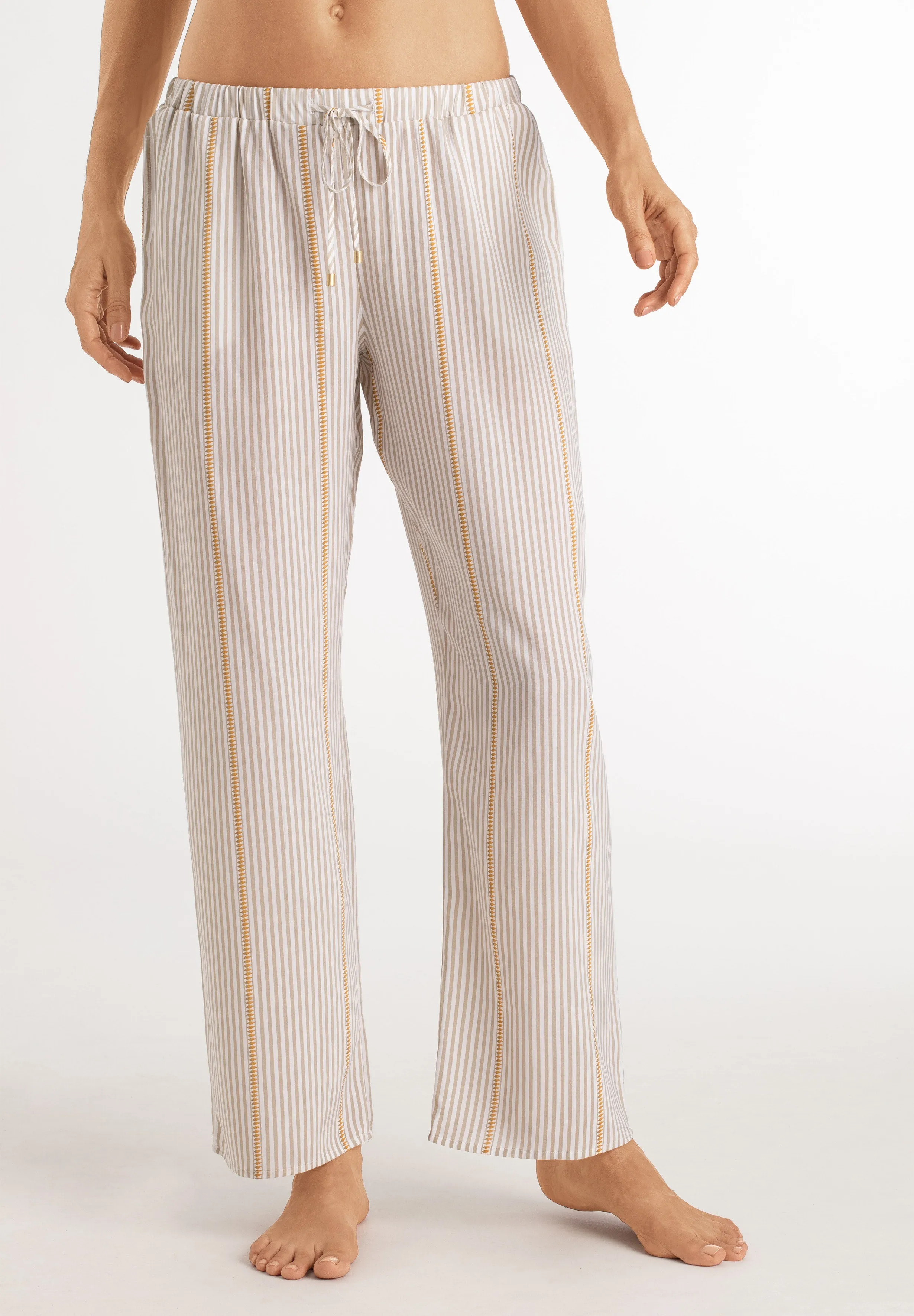 Sleep And Lounge Woven Long Pant | Safari Stripe 77617-2008