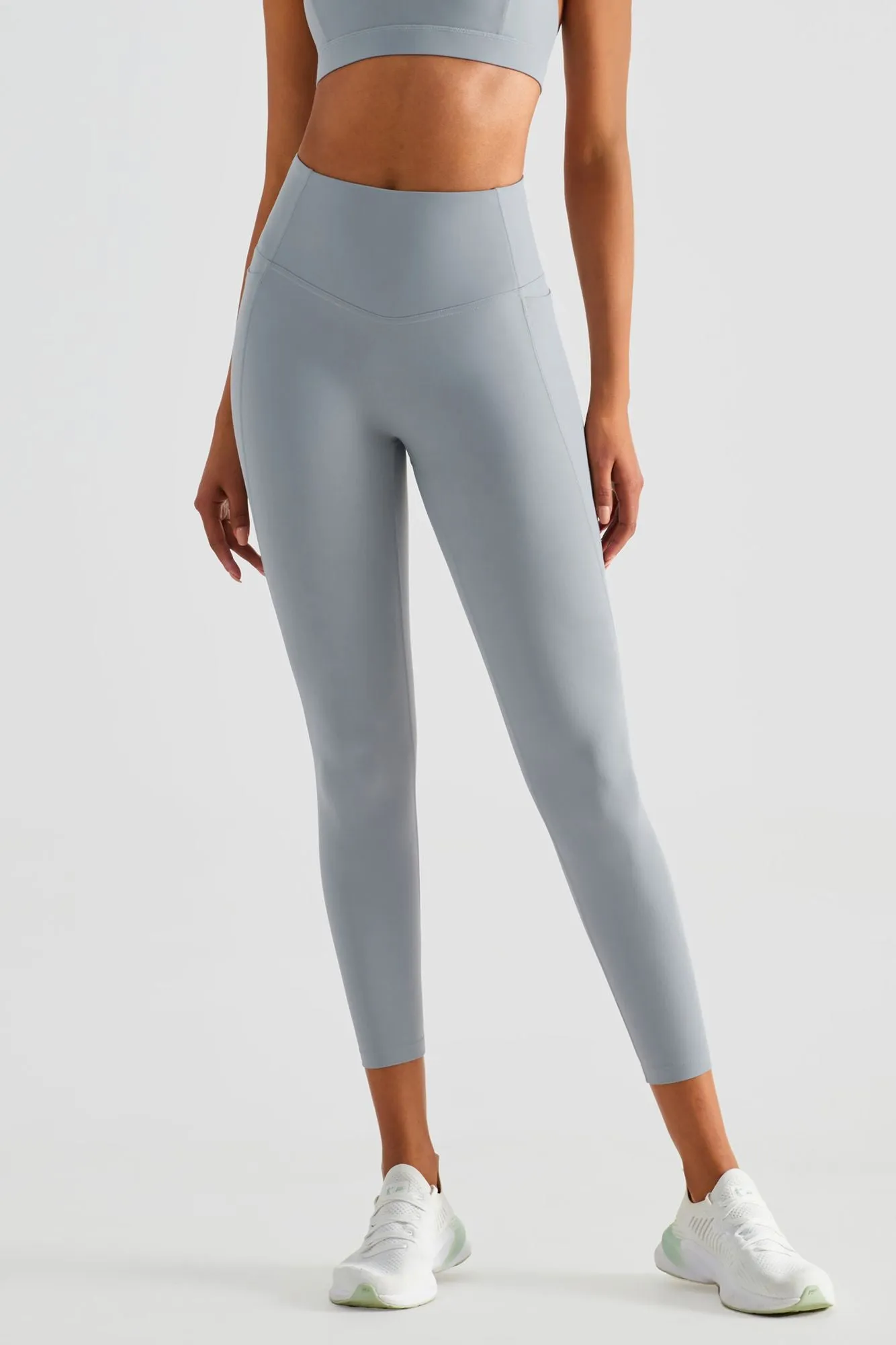Strappy Sports Bra & Yoga Leggings Activewear Set