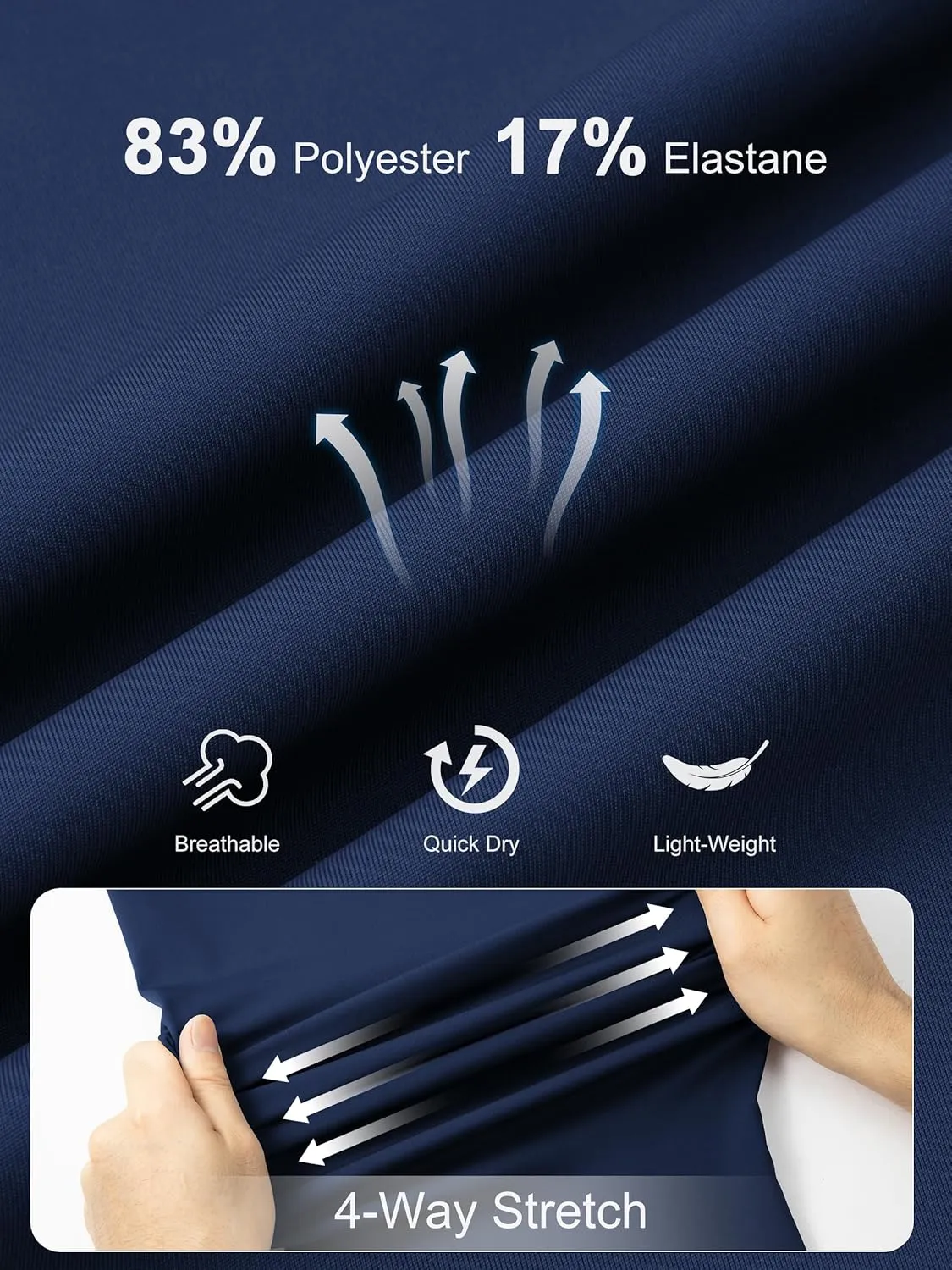 Tall Mens Joggers 32/34/36/38 Inseam Extra Long Sweatpants with 3 Zipper Pockets Lightweight Athletic Pants