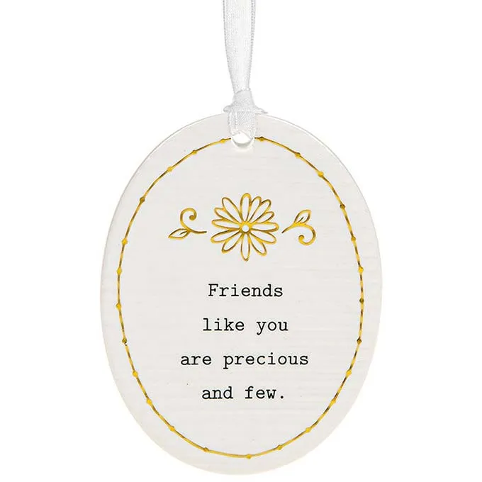 Thoughtful Words Oval Friends/Few