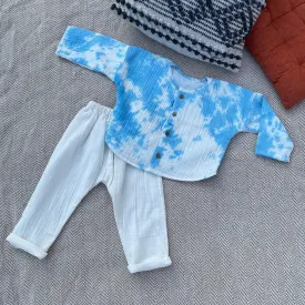 Tie-Dye Wrinkled Muslin Co-ord Set