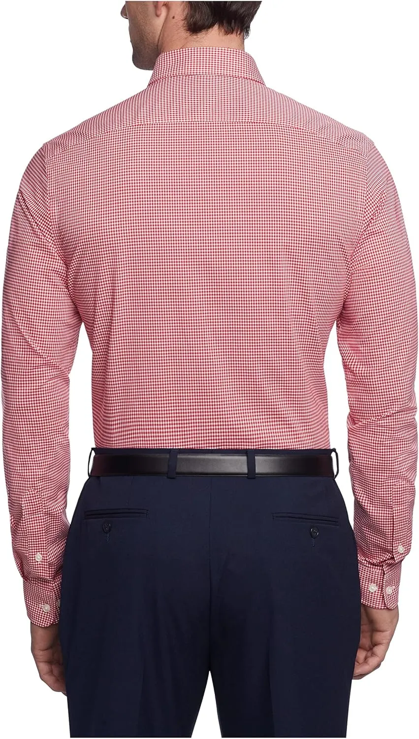Tommy Hilfiger Men's Slim Fit Non Iron Gingham Dress Shirt - Amazon Exclusive