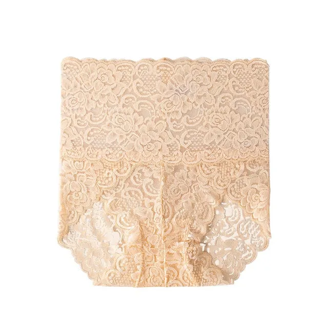 Trendy Sexy High Waist Lace Seamless Lingerie Panties