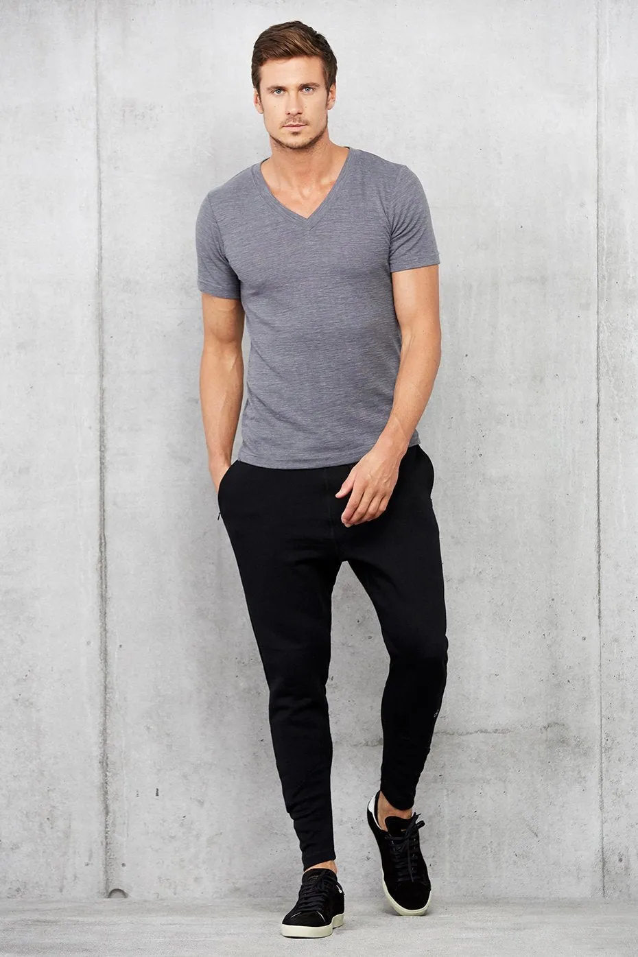 Triumph V-Neck Tee - Asphalt Performance Blend