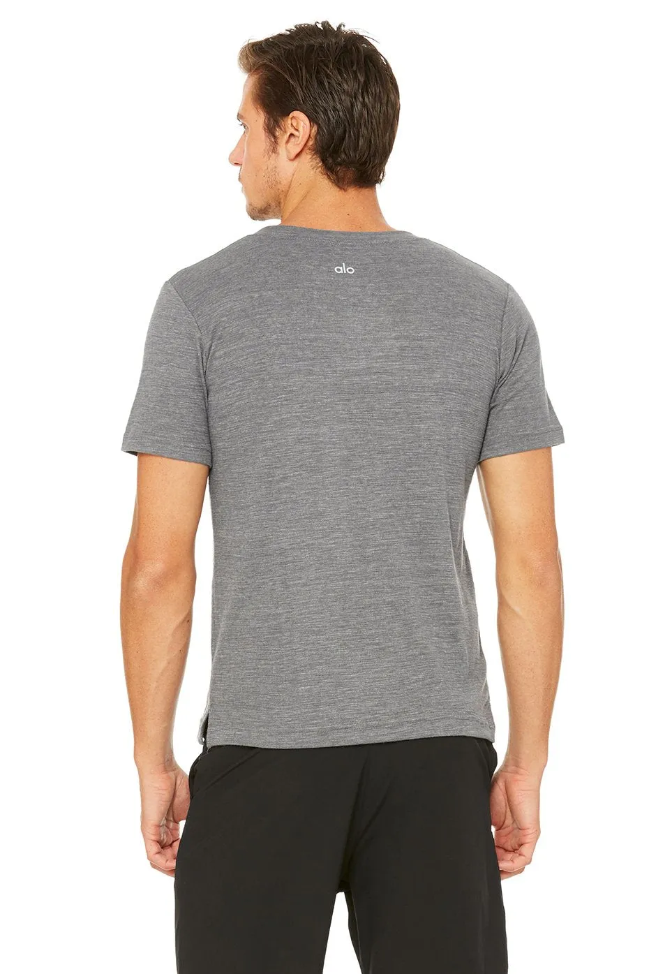 Triumph V-Neck Tee - Asphalt Performance Blend