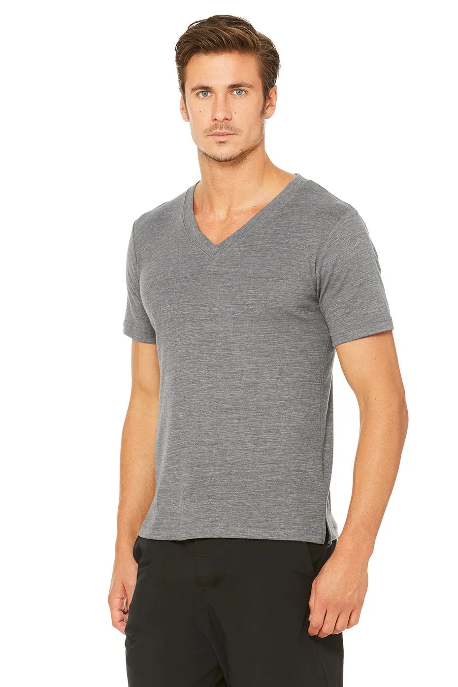 Triumph V-Neck Tee - Asphalt Performance Blend