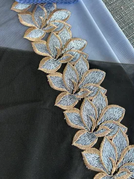 Tulle Lace #501 - Blooming Rain 7.5"