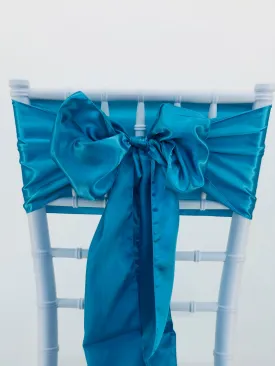 Turquoise Satin Sashes