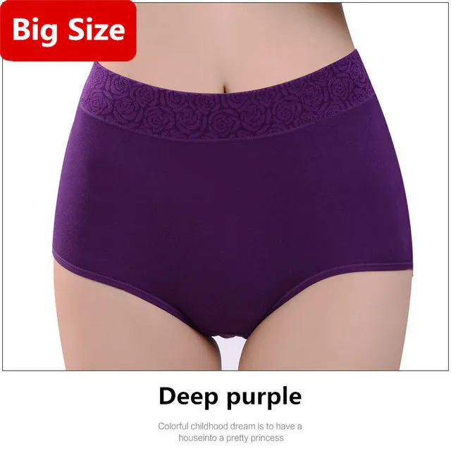 Underwear Women Plus Size Panties Brand Briefs Stretching Breathable Seamless Big Size Slimming Lingerie Female Calcinha Cueca