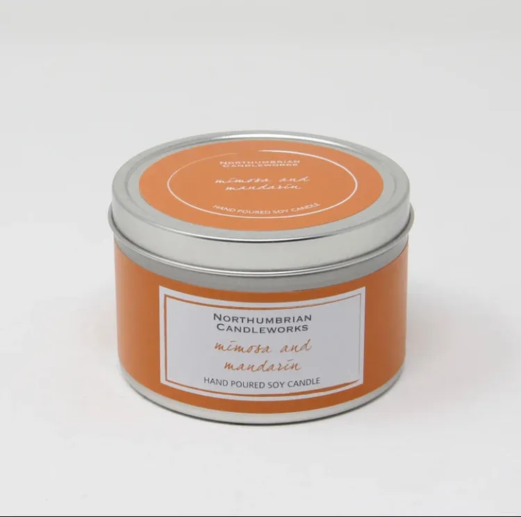 Vegan Soy Wax Candle Mimosa & Mandarin